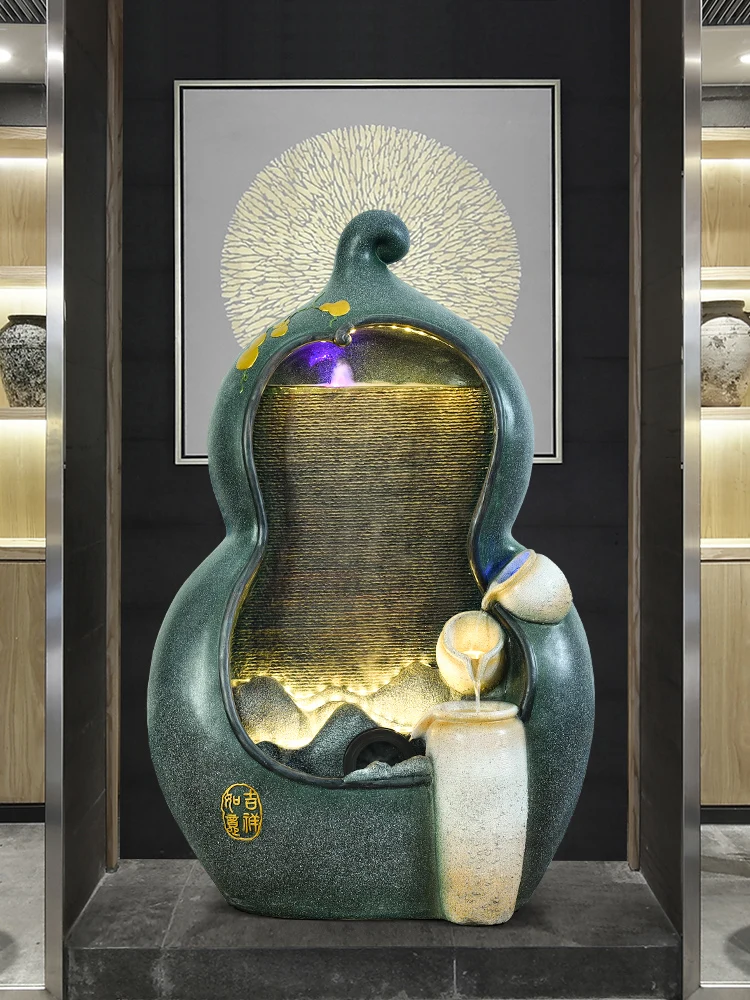 Creative gourd, large floor-to-ceiling TV cabinet, flowing water, fortune fountain ornaments, home living room
Creative gourd, large floor-to-ceiling TV cabinet, flowing water, fortune fountain ornaments, home living room