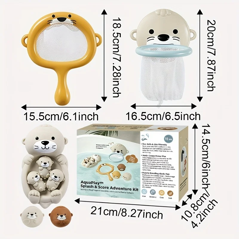 Lovely Otter Family Baby Bath Toy Silicone Bathroom Toys Parent-Child Otter Floating Water Toy Soft Squeeze Bathtub Toy for Baby Lovely Otter Family Baby Bath Toy Silicone Bathroom Toys Parent-Child Otter Floating Water Toy Soft Squeeze Bathtub Toy for Baby
