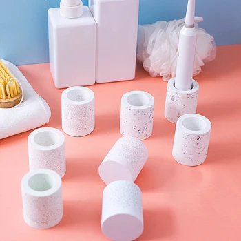 규조토 칫솔 거치대 치약 스탠드 선반, 빠른 건조 샤워 전동 칫솔 보관 랙, 욕실 액세서리 상품 이미지