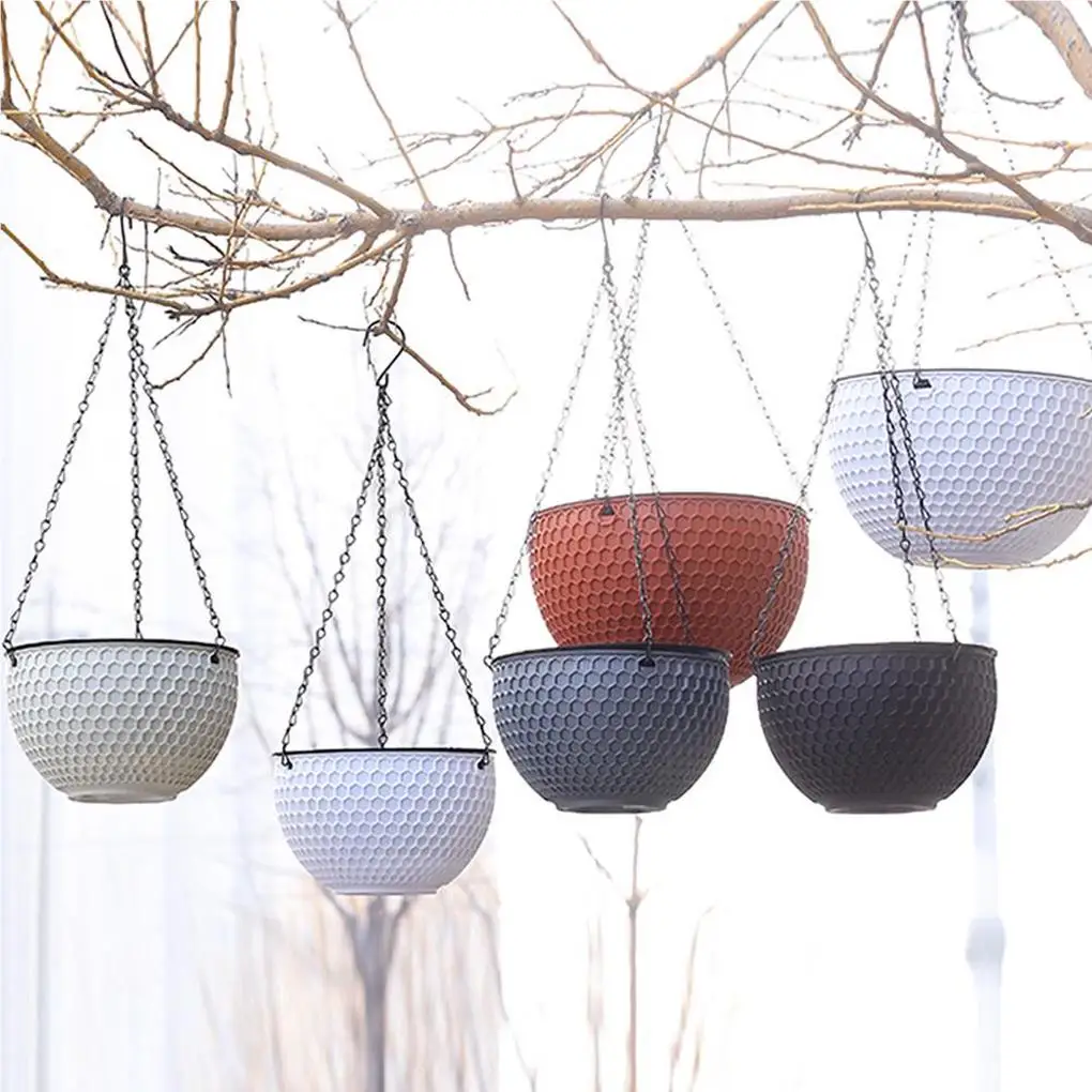 Hanging Flower Basket Resin Plant Hanger Hanging Flower Basket Resin Plant Hanger