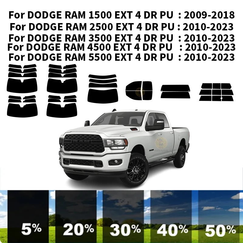 Precut nanoceramics car UV Window Tint Kit Automotive Window Film For DODGE RAM 2500 EXT 4 DR PU 2010-2023
Precut nanoceramics car UV Window Tint Kit Automotive Window Film For DODGE RAM 2500 EXT 4 DR PU 2010-2023