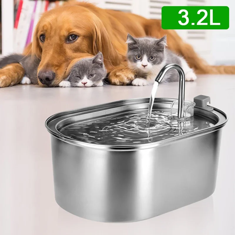 Ultra Faucet Dispenser Puppy Automatic Cats Drinker Stainless Steel Pet Fountain Quiet Water Drinking Cat
Ultra Faucet Dispenser Puppy Automatic Cats Drinker Stainless Steel Pet Fountain Quiet Water Drinking Cat