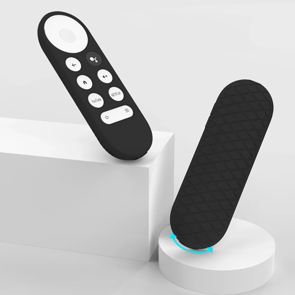 

NEWEST Non-slip Soft Silicone Case For Chromecast Remote Control Protective Cover Shell for Google TV 2020 Voice Remote Control