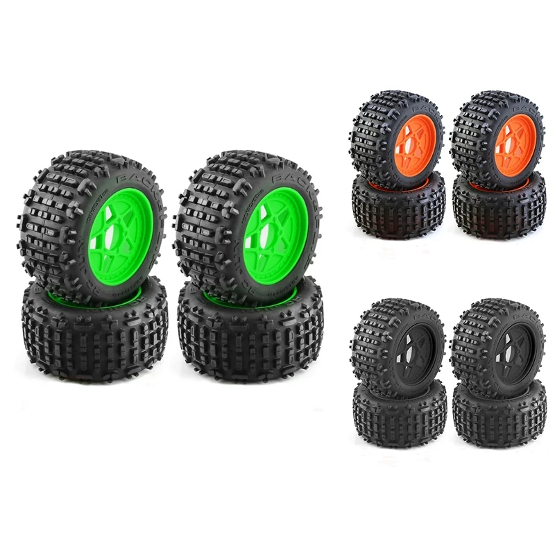 4Pc 152Mm 1/8 1/10 For Monster Truck Tire With 12Mm 14Mm 17Mm Wheel Hex For TRAXXAS Sledge E-Revo ARRMA KRATON Outcast RC Car ,2
4Pc 152Mm 1/8 1/10 For Monster Truck Tire With 12Mm 14Mm 17Mm Wheel Hex For TRAXXAS Sledge E-Revo ARRMA KRATON Outcast RC Car ,2