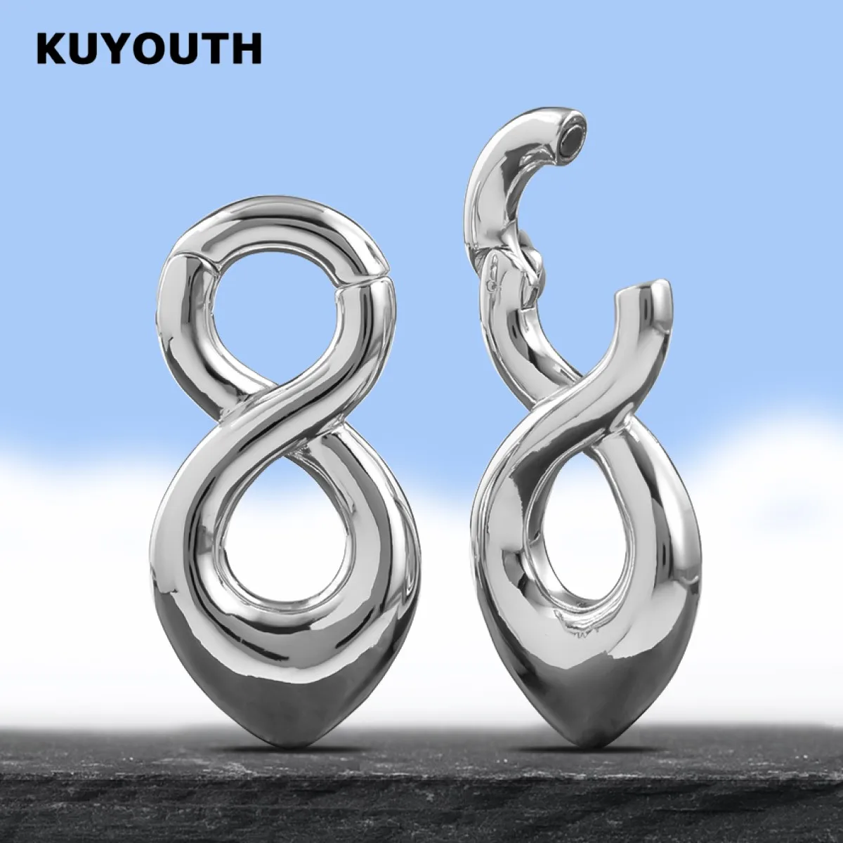 KUYOUTH Mobius Ring Ear Weight Expanders for Ears Gauges Stretchers Copper Earrings Piercing Body Jewelry 2PCS
KUYOUTH Mobius Ring Ear Weight Expanders for Ears Gauges Stretchers Copper Earrings Piercing Body Jewelry 2PCS