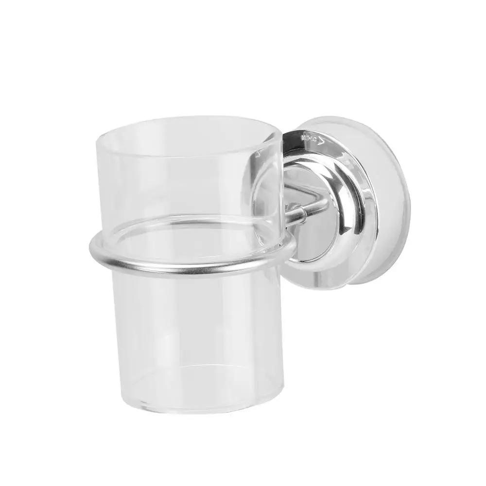 Bathroom Stainless Steel Single Cup Holder Suction Cup Toothbrush Cup Holder Wall Mounted Coming With 2 Clear Plastic Cups
Bathroom Stainless Steel Single Cup Holder Suction Cup Toothbrush Cup Holder Wall Mounted Coming With 2 Clear Plastic Cups