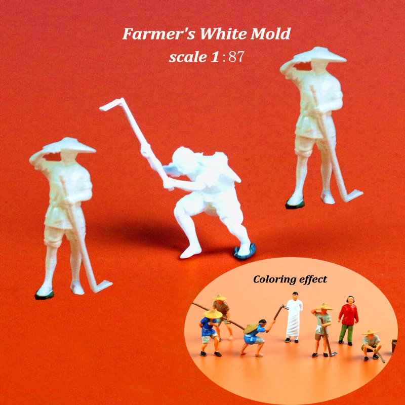 Miniature Farmer People Model Scale 1:87 White Resin Figure For Diy Sand Table Farm Scene Layout Diorama Materials
Miniature Farmer People Model Scale 1:87 White Resin Figure For Diy Sand Table Farm Scene Layout Diorama Materials