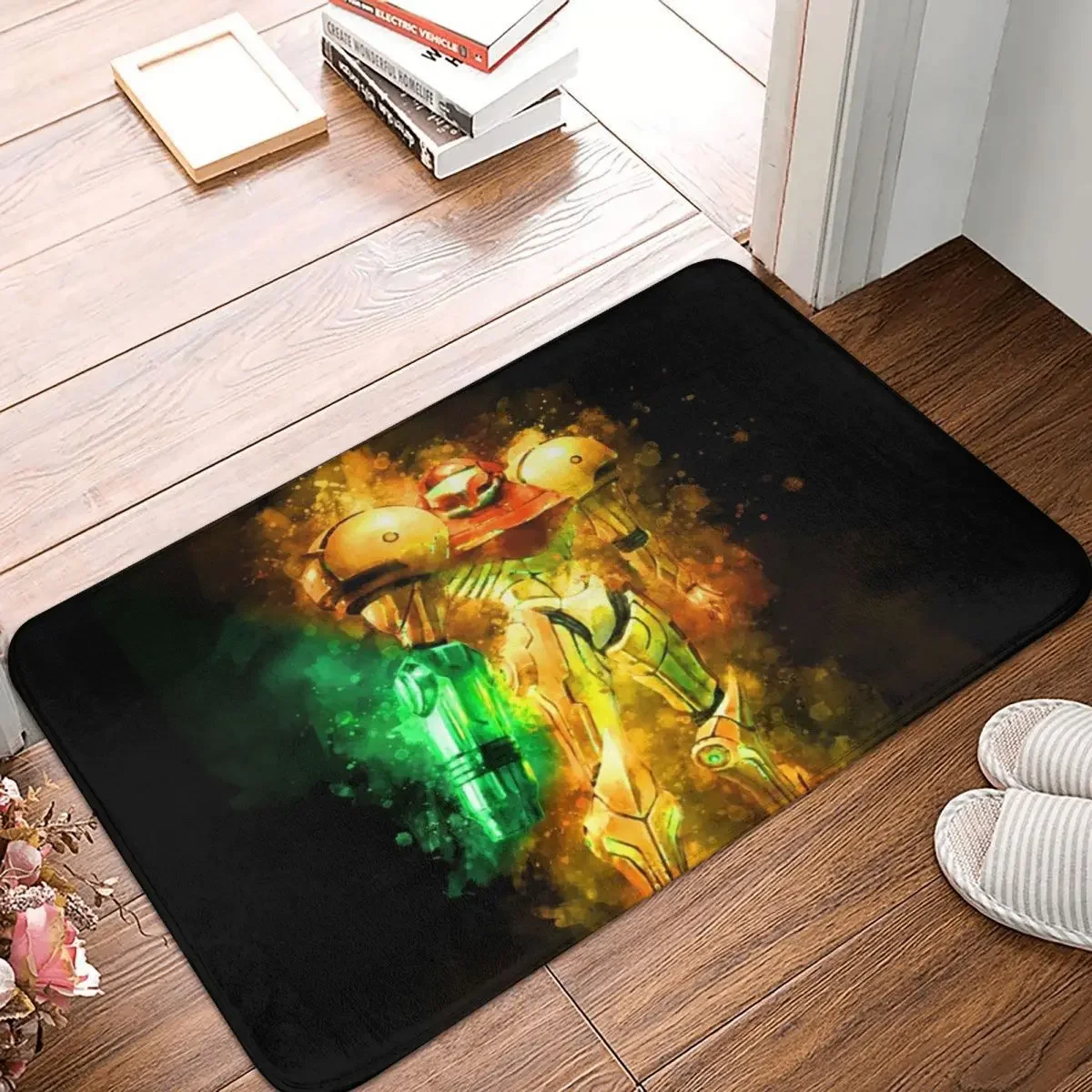 Придверный коврик Metroid Samus Aran Prime Hunter, коврик, коврик, подкладка для ног, полиэстер, противоскользящий, водонепроницаемый, маслостойкий, для входа в кухню, спальню
Придверный коврик Metroid Samus Aran Prime Hunter, коврик, коврик, подкладка для ног, полиэстер, противоскользящий, водонепроницаемый, маслостойкий, для входа в кухню, спальню