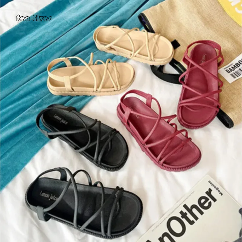 2024 New Sweet Solid Color Middle Heel Women's Sandals Women's Flat Shoes Fairy Style Summer Versatile Soft Sole Roman Shoes
2024 New Sweet Solid Color Middle Heel Women's Sandals Women's Flat Shoes Fairy Style Summer Versatile Soft Sole Roman Shoes