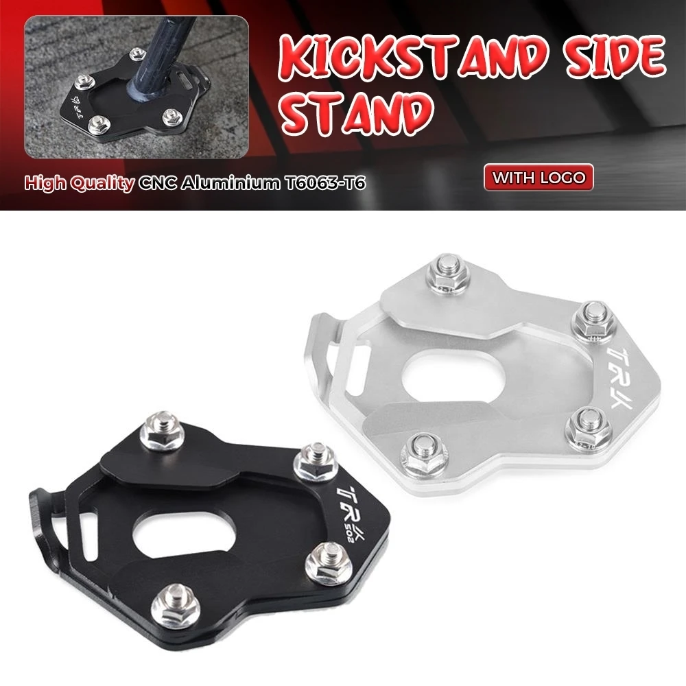 

Side Kickstand Extension Plate For Benelli TRK502 TRK 502X 2020 2021 2022 2023 2024 Motorcycle Stand Enlarger Support Foot Pad