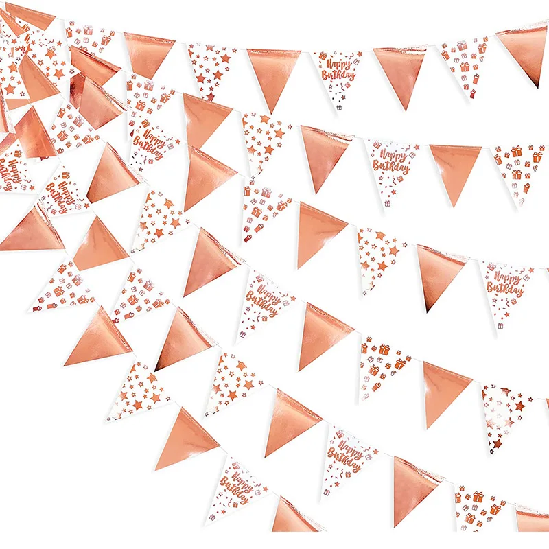 Foil Star Rose Gold Happy Birthday Banner Baby Shower Decorations Paper Flag Garlands Hanging Girls Birthday Party Decorations
Foil Star Rose Gold Happy Birthday Banner Baby Shower Decorations Paper Flag Garlands Hanging Girls Birthday Party Decorations