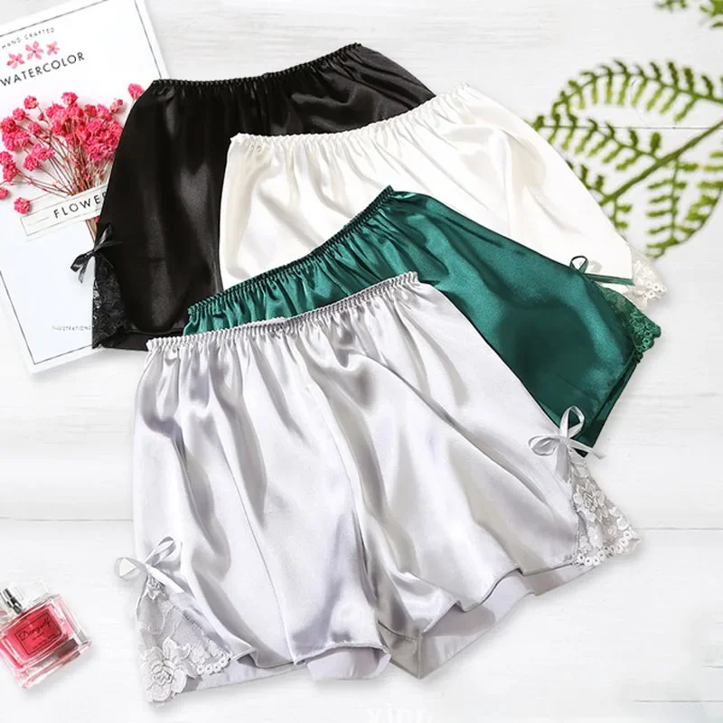 Women Lace Faux Satin Safety Shorts Summer Sleeping Shorts Lady Leggings Underwear Fashion Cool Home Sleeping Bottoms Shorts
Women Lace Faux Satin Safety Shorts Summer Sleeping Shorts Lady Leggings Underwear Fashion Cool Home Sleeping Bottoms Shorts
