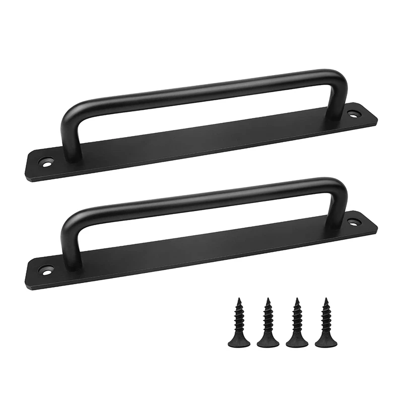 2PCS Black Door Pull Handle Aluminium Alloy Sliding Heavy Duty Handles For Gate Cabinet Cupboard Barn Shed With Screws
2PCS Black Door Pull Handle Aluminium Alloy Sliding Heavy Duty Handles For Gate Cabinet Cupboard Barn Shed With Screws