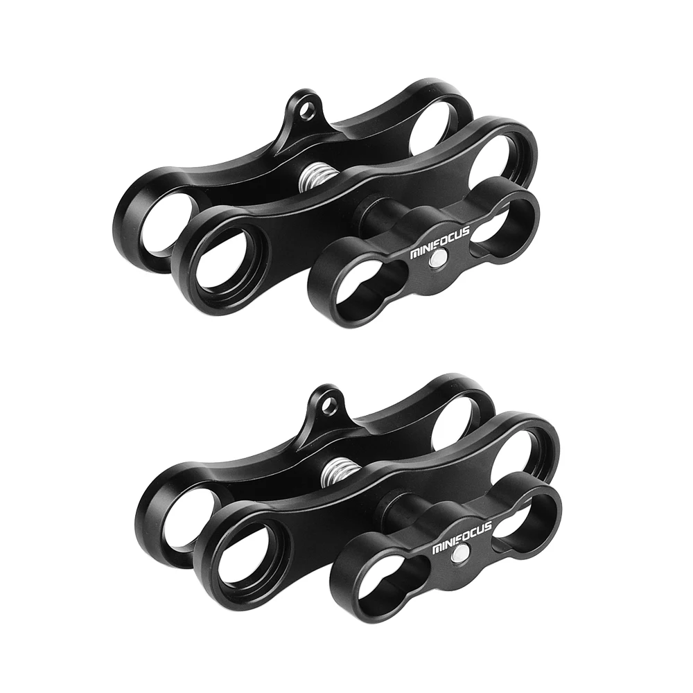 1'' Long Ball Clamp Dual Holder Mount for Underwater Photography Diving Light System, for GoPro Action Camera Arms System(2 PCS)
1'' Long Ball Clamp Dual Holder Mount for Underwater Photography Diving Light System, for GoPro Action Camera Arms System(2 PCS)