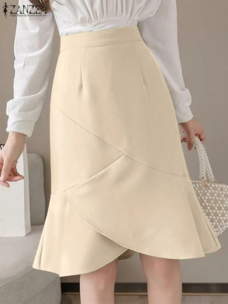 ZANZEA Elegant Ruffled Hem Slim Skirt Women Mermaid Skirts Fashion High Waist Temperament Office Lady Workplace Fishtail Jupes
ZANZEA Elegant Ruffled Hem Slim Skirt Women Mermaid Skirts Fashion High Waist Temperament Office Lady Workplace Fishtail Jupes