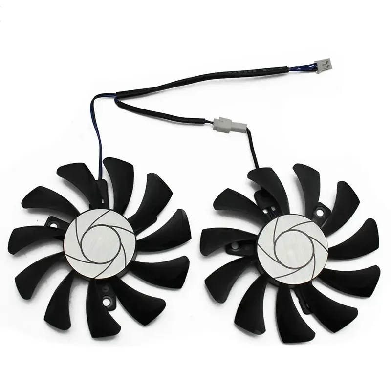75MM 2Pin GTX1050Ti GPU Cooler DUAL Fan for MSI Geforce GTX 1050Ti GTX-1050-Ti-4GT-OC
75MM 2Pin GTX1050Ti GPU Cooler DUAL Fan for MSI Geforce GTX 1050Ti GTX-1050-Ti-4GT-OC