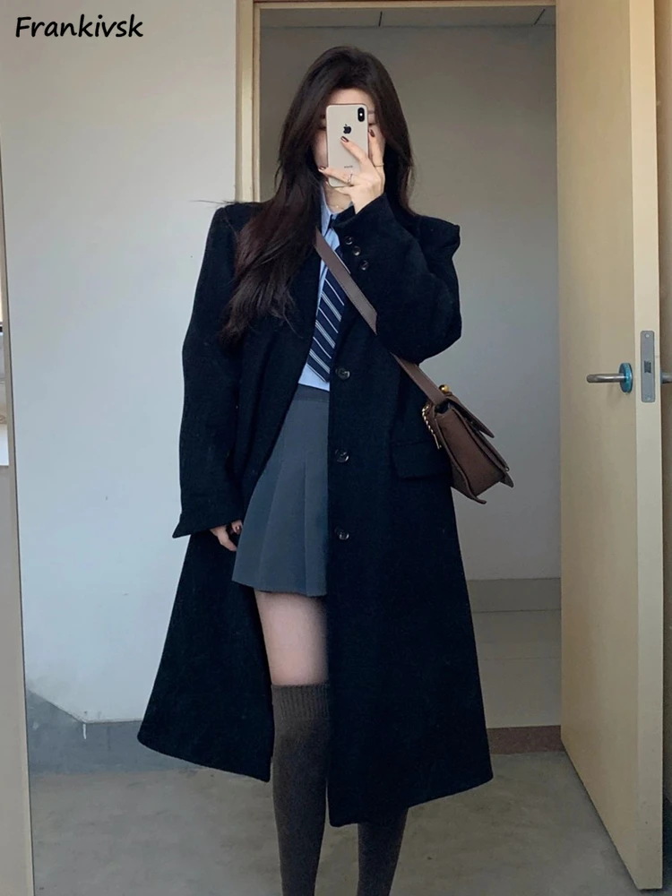 Blends Women Autumn Winter Korean Hepburn Style Advanced Long Sleeve High Street All-match Hotsweet Simple Single Breasted Daily
Blends Women Autumn Winter Korean Hepburn Style Advanced Long Sleeve High Street All-match Hotsweet Simple Single Breasted Daily