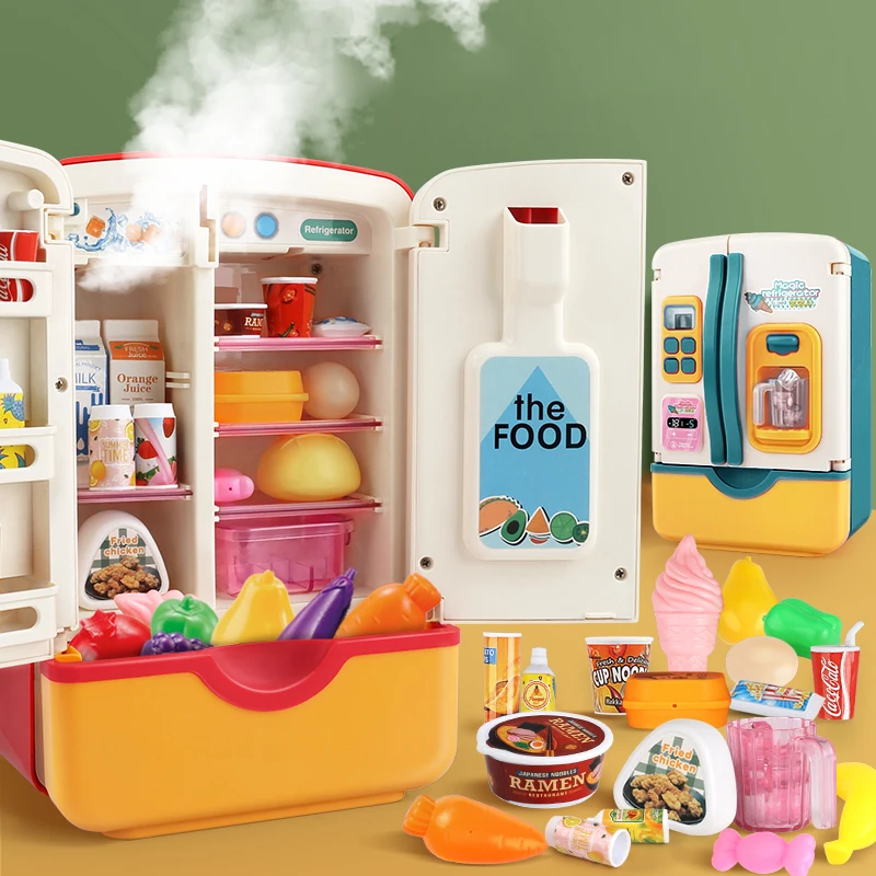 1PC Simulation Fridge Toy Accessories with Ice Refrigerator Cutting Food Pretend Kitchen Play House Toys Children Education Gift
1PC Simulation Fridge Toy Accessories with Ice Refrigerator Cutting Food Pretend Kitchen Play House Toys Children Education Gift