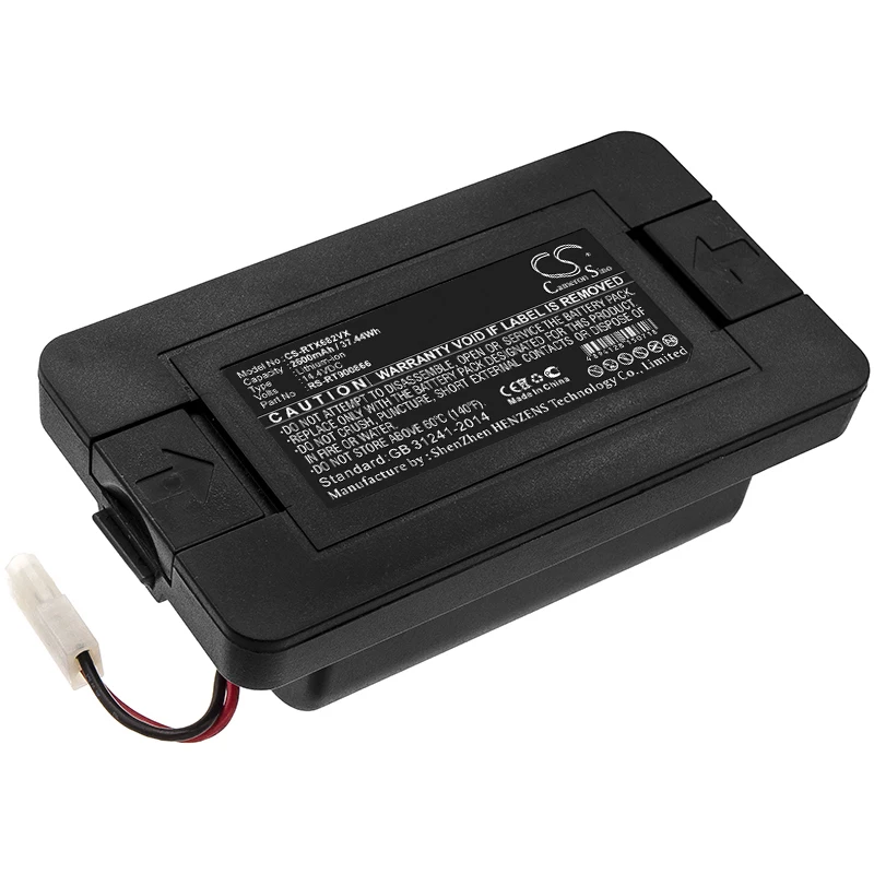 

Vacuum 2600mAh Battery for Fakir 31 21 140 Robert II RS 710 Rowenta CMICR1850F5-4S1P RS-RT900866 BAGOTTE BAGOTTE RR7245WH/NS1