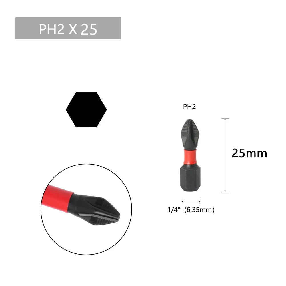 50/70/90mm Anti Non-slip Screwdriver Bits Magnetic Batch Head Impact Strong Cross PH 2 High Hardness Screwdriver Bits Power Tool
50/70/90mm Anti Non-slip Screwdriver Bits Magnetic Batch Head Impact Strong Cross PH 2 High Hardness Screwdriver Bits Power Tool