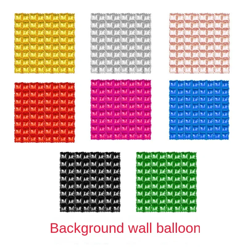 

Balloon Background Wall Double Row Square Rain Silk Curtain Product Aluminum Film New Foil Balloon Party Set Type Shape Style