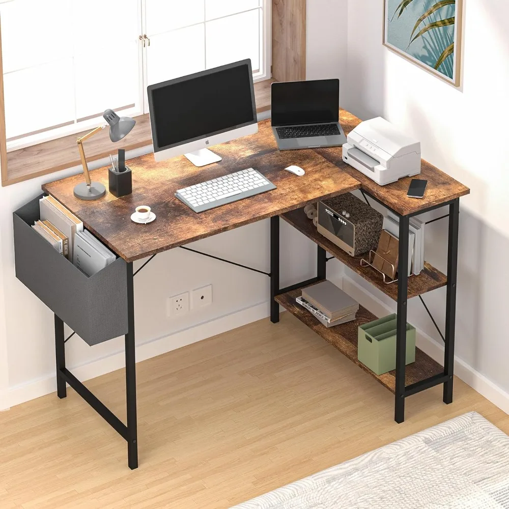 L-shaped computer desk, 47 "corner table with storage rack and storage bag,suitable for home,office,and workstation office desks
L-shaped computer desk, 47 "corner table with storage rack and storage bag,suitable for home,office,and workstation office desks