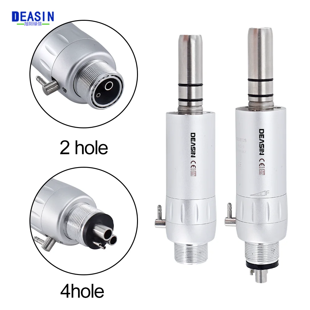 

Dental Low Speed Handpiece Press Button Contra Angle 1:1 E-type 2 4 Holes Air Motor External Water Spray Dentistry Tools