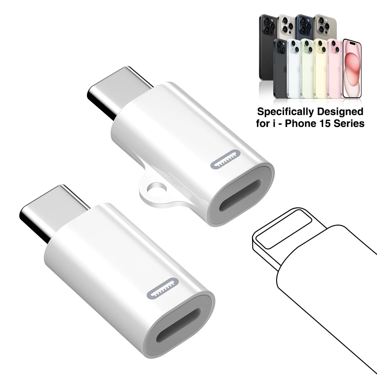 OTG Adapter for Lightning Female To Type C Male Connector Fast PD Charging Adaptor Converter for iPhone 15 Promax
OTG Adapter for Lightning Female To Type C Male Connector Fast PD Charging Adaptor Converter for iPhone 15 Promax