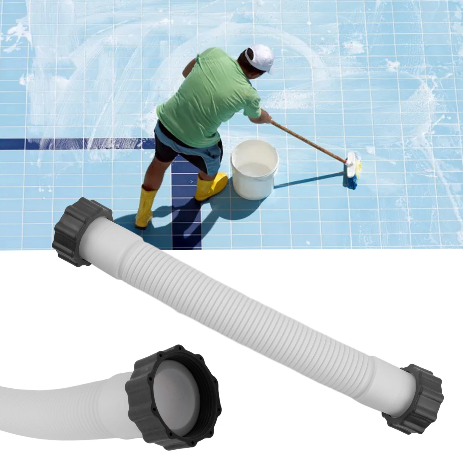1pc 16in Pool Hose 11388 11535 1.5in Dia For 26371CA 26371EH 28647EG SF70110-2 SF60110-1 Filter Pump Brine System Sand Filter
1pc 16in Pool Hose 11388 11535 1.5in Dia For 26371CA 26371EH 28647EG SF70110-2 SF60110-1 Filter Pump Brine System Sand Filter