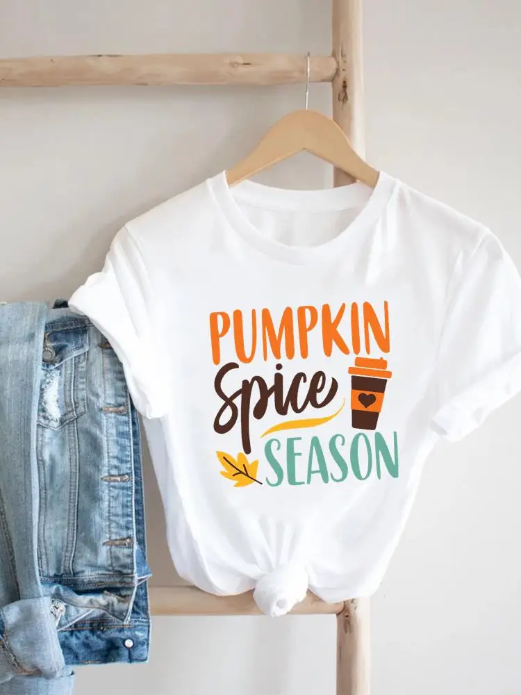 Fall Autumn T Letter Season Cute Shirt Clothing Tee Women Halloween Thanksgiving T-shirt Print Clothes Female Graphic Top
Fall Autumn T Letter Season Cute Shirt Clothing Tee Women Halloween Thanksgiving T-shirt Print Clothes Female Graphic Top