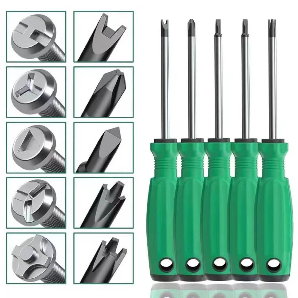 

5pcs Special-shaped Screwdriver Special Screwdrivers With Magnetic Hand tools U/Y/Inner Cross/Triangle/Points Screwdrivers