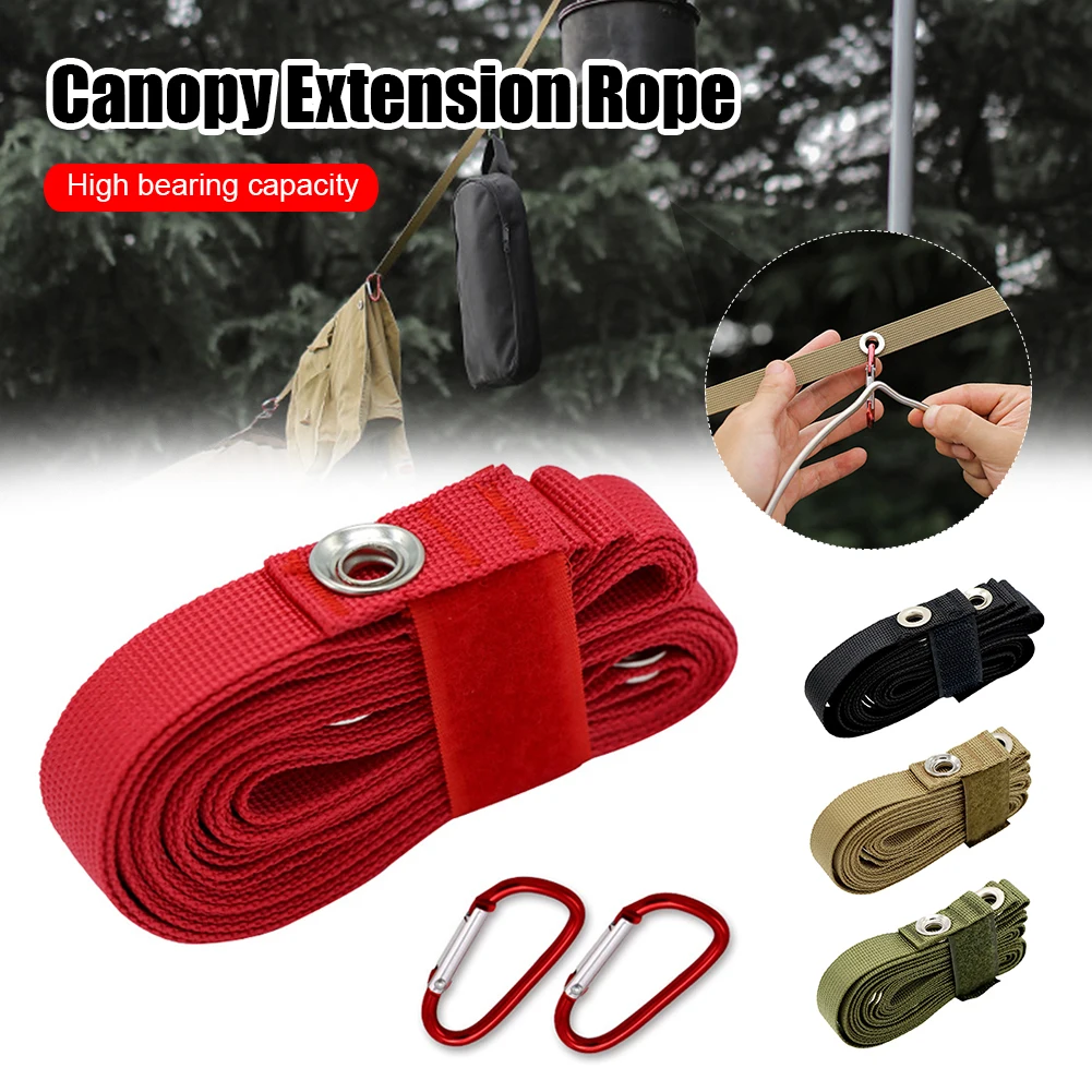 Tent Canopy Extension Belt Multifunctional Clothesline with 7 Loops Nylon Rope Outdoor Camping Backpacking Tool with 2 Carabiner
Tent Canopy Extension Belt Multifunctional Clothesline with 7 Loops Nylon Rope Outdoor Camping Backpacking Tool with 2 Carabiner