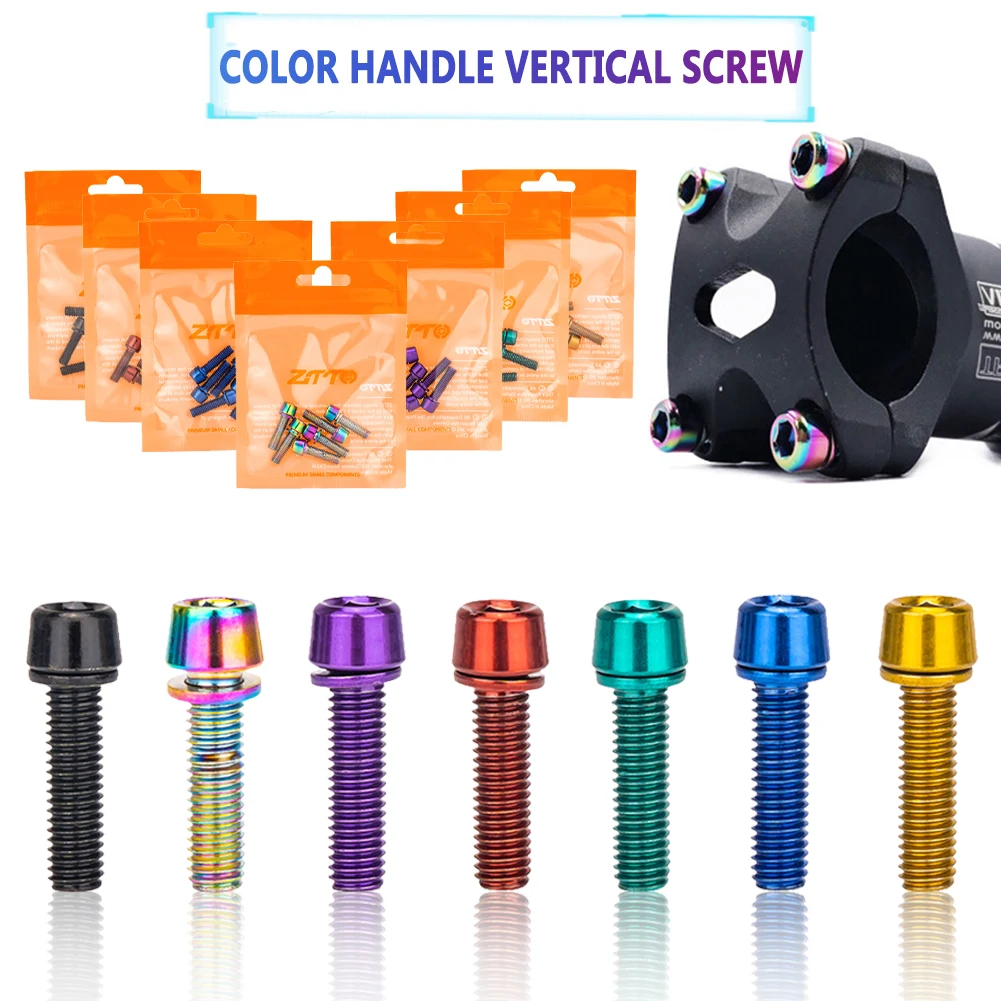 6pcs M5x18mm Mountain Bike Stem Bolts Titanium Plated Allen Hex Head MTB Bicycle Stem Screws with Washers Handlebar Bolt Plating
6pcs M5x18mm Mountain Bike Stem Bolts Titanium Plated Allen Hex Head MTB Bicycle Stem Screws with Washers Handlebar Bolt Plating