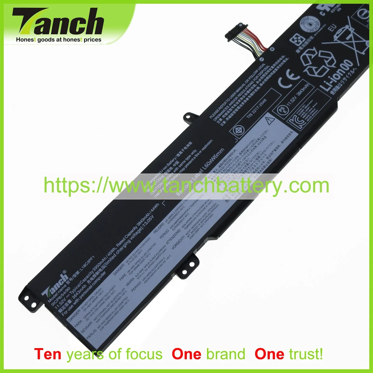 Аккумуляторы для ноутбуков Tanch для LENOVO Ideapad L340-17IRH 81LL003PRU L340-15IRH-81LK01QTIN 11,52 V 3 Cell
Аккумуляторы для ноутбуков Tanch для LENOVO Ideapad L340-17IRH 81LL003PRU L340-15IRH-81LK01QTIN 11,52 V 3 Cell