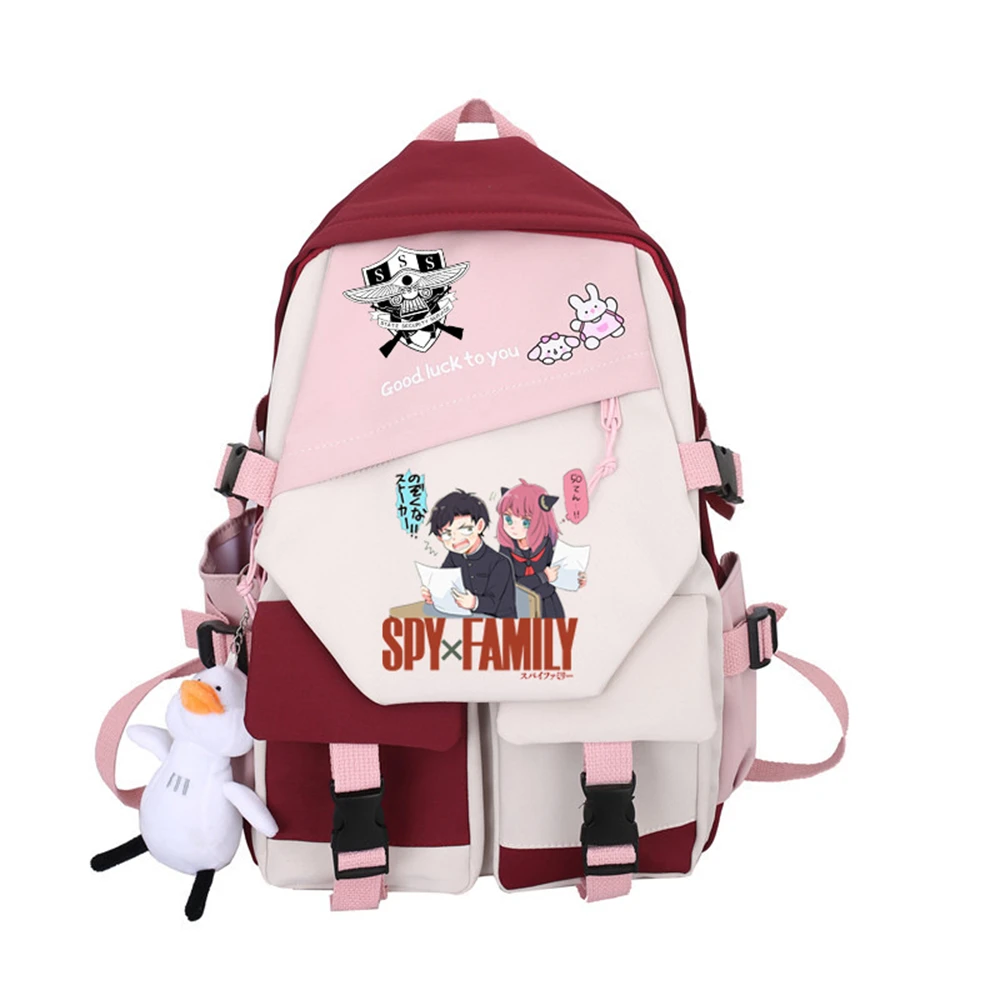 SPY×FAMILY Nylon Backpack Student Schoolbag Zip Packsack Unisex Shoulders Bag Cartoon Knapsack Casual Laptopbag Free Pendant
SPY×FAMILY Nylon Backpack Student Schoolbag Zip Packsack Unisex Shoulders Bag Cartoon Knapsack Casual Laptopbag Free Pendant