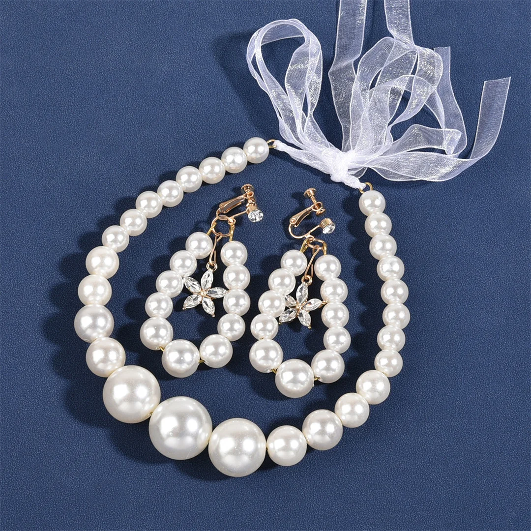 Korean Bridal Wedding Tiara Pearl Beaded Headband Earrings Combo Set 2 Piece Set
Korean Bridal Wedding Tiara Pearl Beaded Headband Earrings Combo Set 2 Piece Set