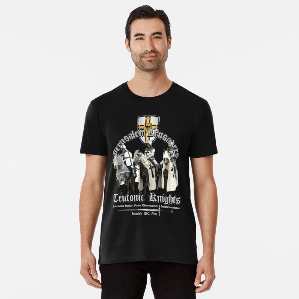Футболка Teutonic Knight-Holy Crusaders. Новые повседневные футболки из 100% хлопка с коротким рукавом и круглым вырезом, Свободный Топ, размер S-3XL
Футболка Teutonic Knight-Holy Crusaders. Новые повседневные футболки из 100% хлопка с коротким рукавом и круглым вырезом, Свободный Топ, размер S-3XL
