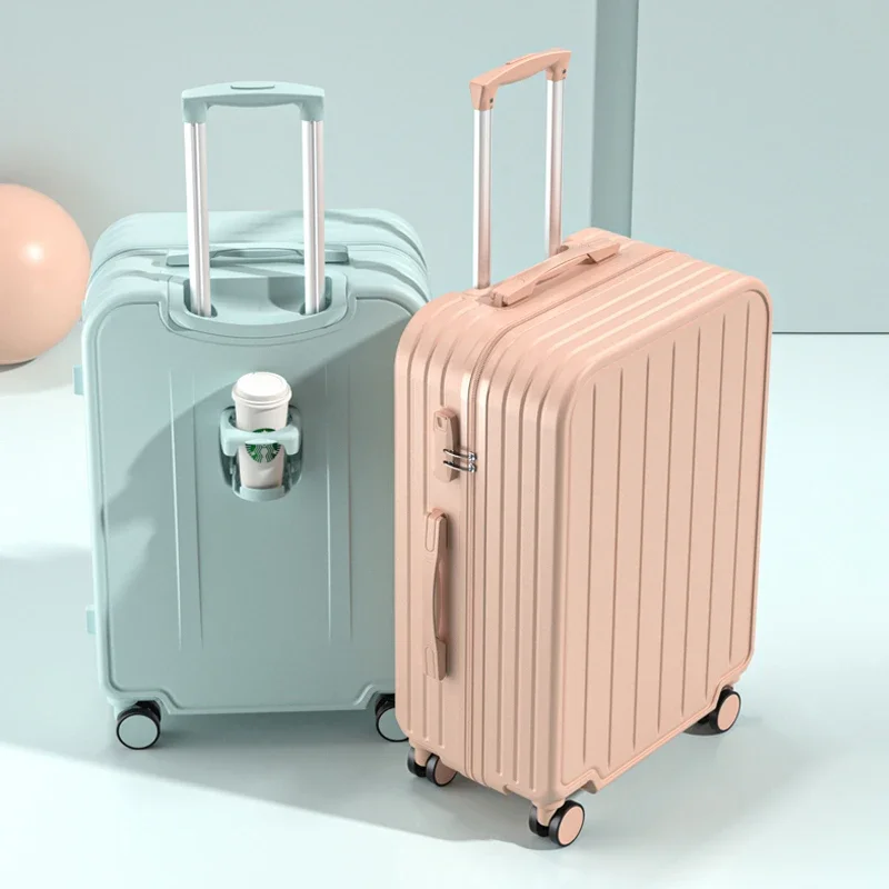 

New Suitcases on Wheels Luggage Trolley Case Female Universal Wheel Students Mute 24 inch Travel Code Boarding Male Suitcase
