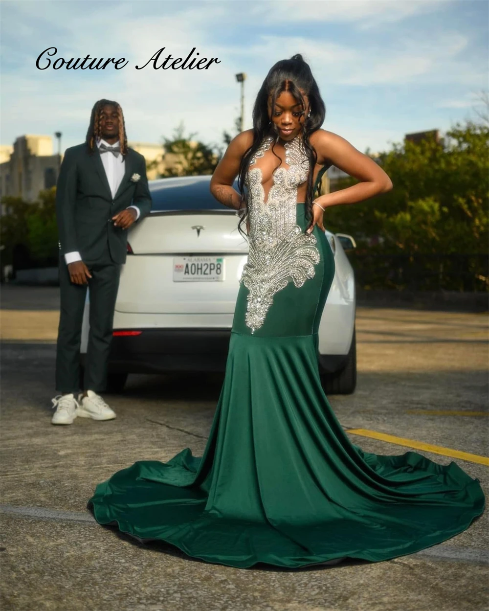 Emerald GFreen Luxury Silver Rhinestone Mermaid Prom Dress 2024 Black Girl African Wedding Evening Dress Sheer Mesh vestidos
Emerald GFreen Luxury Silver Rhinestone Mermaid Prom Dress 2024 Black Girl African Wedding Evening Dress Sheer Mesh vestidos