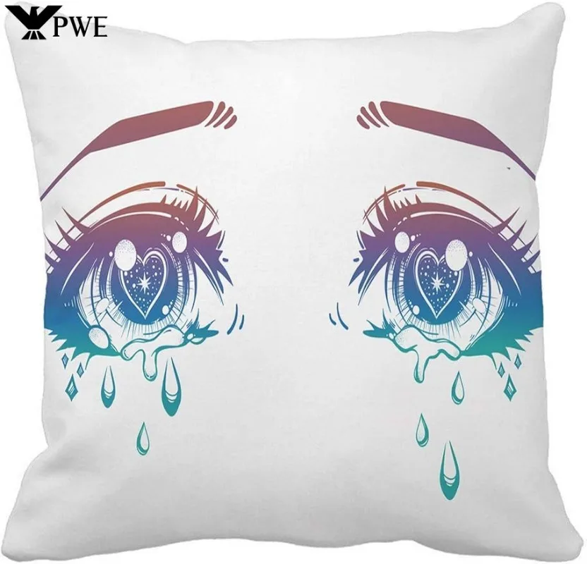 Throw Pillow Cover Crying Beautiful Eyes in Anime Manga Teardrops and Light 45X45CM Inches Pillowcase Home Decorative Square
Throw Pillow Cover Crying Beautiful Eyes in Anime Manga Teardrops and Light 45X45CM Inches Pillowcase Home Decorative Square