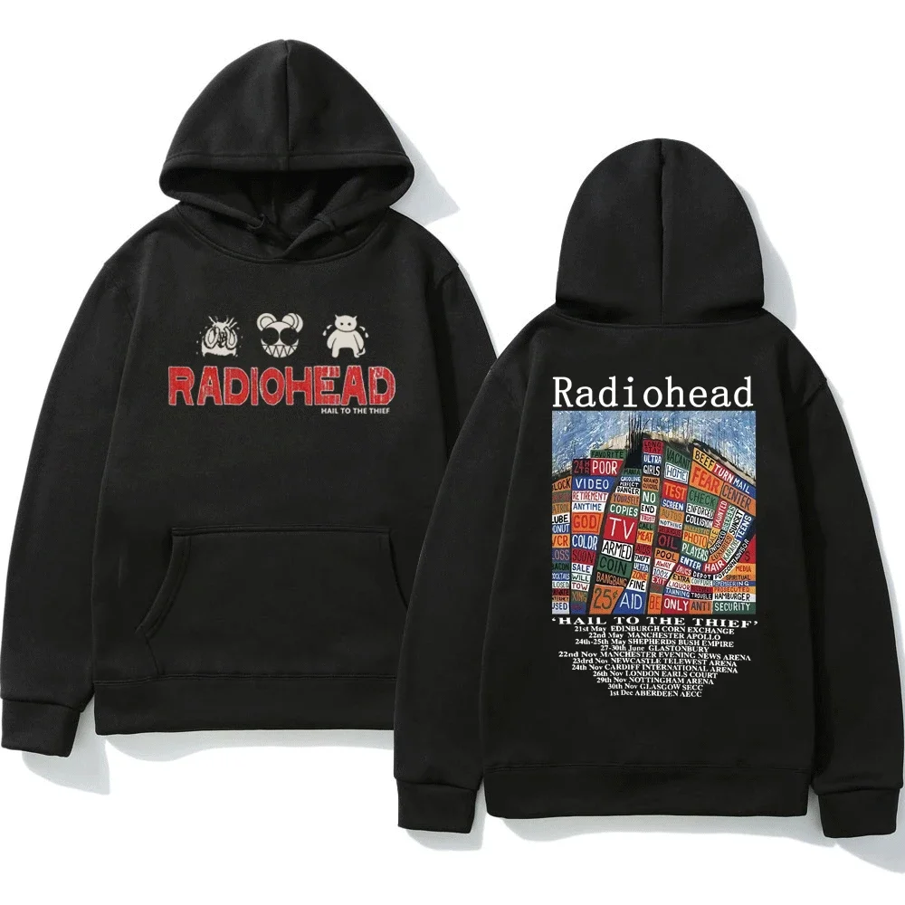 Radiohead Vintage Print Hoodie Men Hip Hop Rock Band Hail To The Thief Music Album Hooded Sweatshirt Streetwear Fleece Pullover
Radiohead Vintage Print Hoodie Men Hip Hop Rock Band Hail To The Thief Music Album Hooded Sweatshirt Streetwear Fleece Pullover
