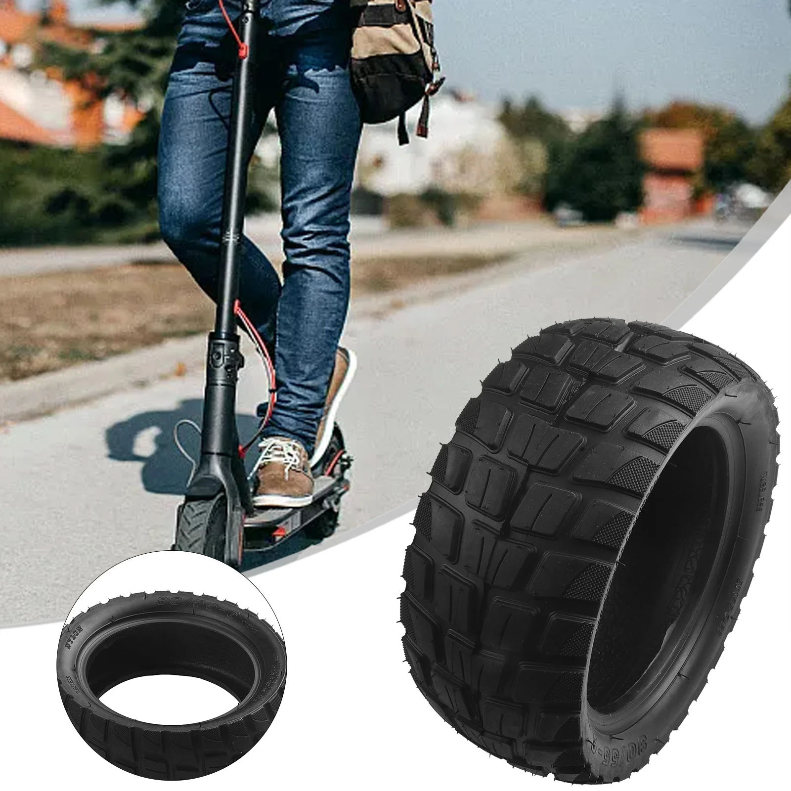 Electric Scooter Tubeless Tyre 10 Inch 90/55-6 Off-Road Tire Thickened For Electric Scooter MTB Replacement Part
Electric Scooter Tubeless Tyre 10 Inch 90/55-6 Off-Road Tire Thickened For Electric Scooter MTB Replacement Part