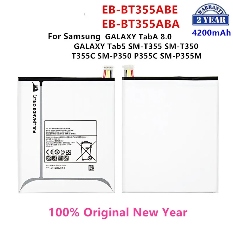 SAMSUNG Оригинальный планшет EB-BT355ABE EB-BT355ABA батарея для Samsung Galaxy TabA 8,0 Galaxy Tab5 SM-T355/C T350 P350 P355C/м T357W
SAMSUNG Оригинальный планшет EB-BT355ABE EB-BT355ABA батарея для Samsung Galaxy TabA 8,0 Galaxy Tab5 SM-T355/C T350 P350 P355C/м T357W