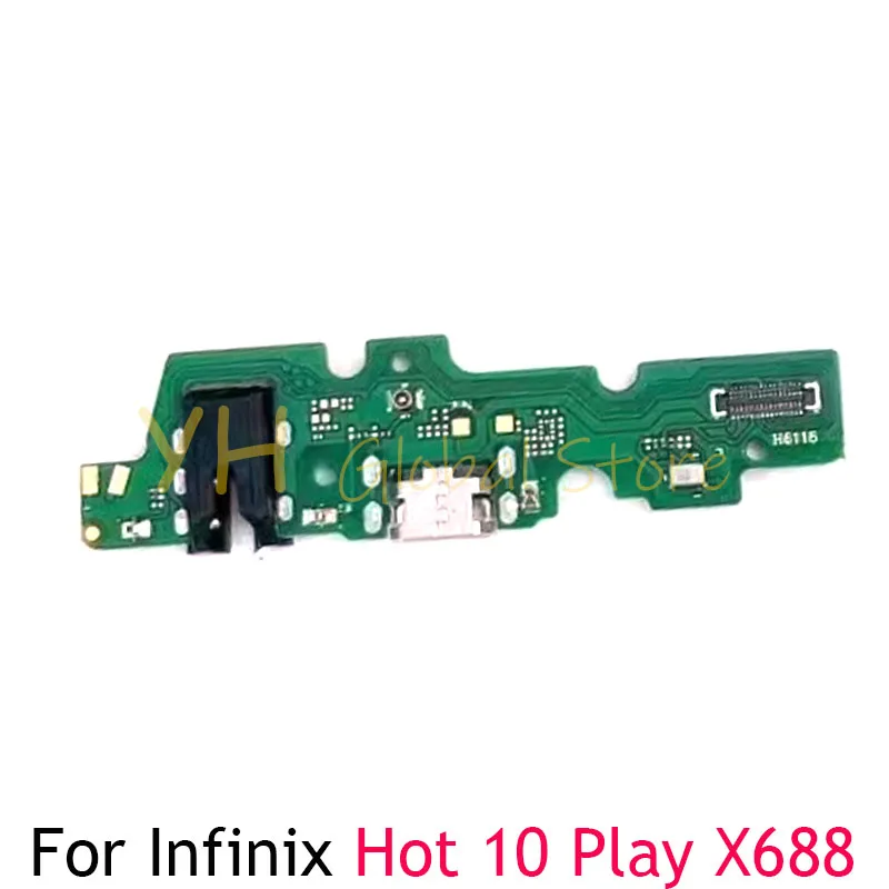 

For Infinix Hot 9 10 11 Play X680 X688 USB Charging Board Dock Port Flex Cable Repair Parts