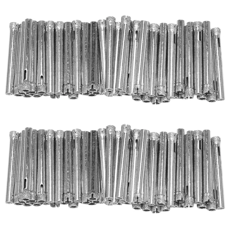 100Pcs Diamond Coated Drill Bit Set 6Mm Diamond Tipped Hole Saw For Tile, Glass, Ceramics, Porcelain, Marble
100Pcs Diamond Coated Drill Bit Set 6Mm Diamond Tipped Hole Saw For Tile, Glass, Ceramics, Porcelain, Marble
