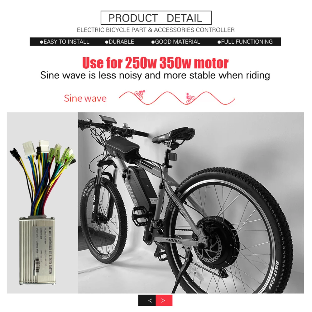 Bike Part Ebike Controller Controller 17A 350W For E-bike JN Controller Sine Wave Controller E-bike Accessories
Bike Part Ebike Controller Controller 17A 350W For E-bike JN Controller Sine Wave Controller E-bike Accessories
