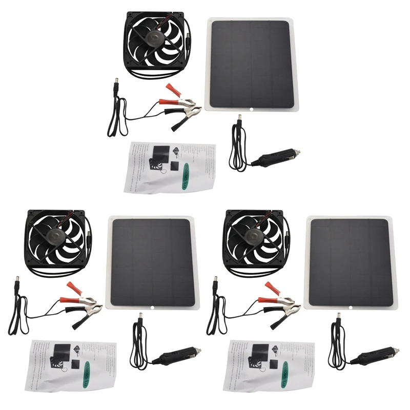 3X 10W Solar Panel Powered Fan Mini Ventilator For Dog Chicken House Greenhouse RV Roof
3X 10W Solar Panel Powered Fan Mini Ventilator For Dog Chicken House Greenhouse RV Roof
