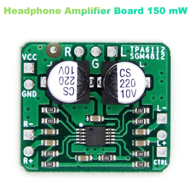 

Headphone Amplifier Board 150 MW Audio Differential Balanced TPA6112 & SGM4812 HIFI Amp Module Speaker Module