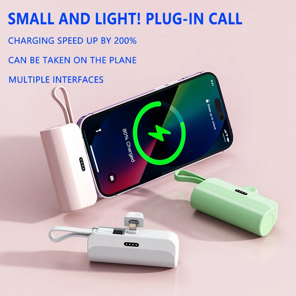 Mini capsule large capacity plug charging treasure 5000 mA emergency portable universal pocket mobile power supply
Mini capsule large capacity plug charging treasure 5000 mA emergency portable universal pocket mobile power supply