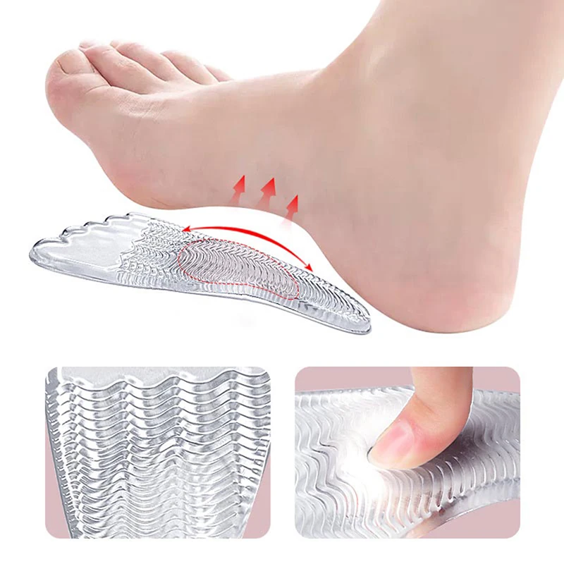 1Pair Foot Arch Support Pad Forefoot Shoe Pads Flat Foot Correction Transparent Non Slip Silicone Insole Feet Health Tools
1Pair Foot Arch Support Pad Forefoot Shoe Pads Flat Foot Correction Transparent Non Slip Silicone Insole Feet Health Tools